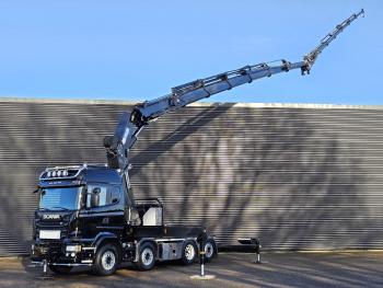 R490 8x2 / HMF 85 T/M CRANE + WINCH + JIB